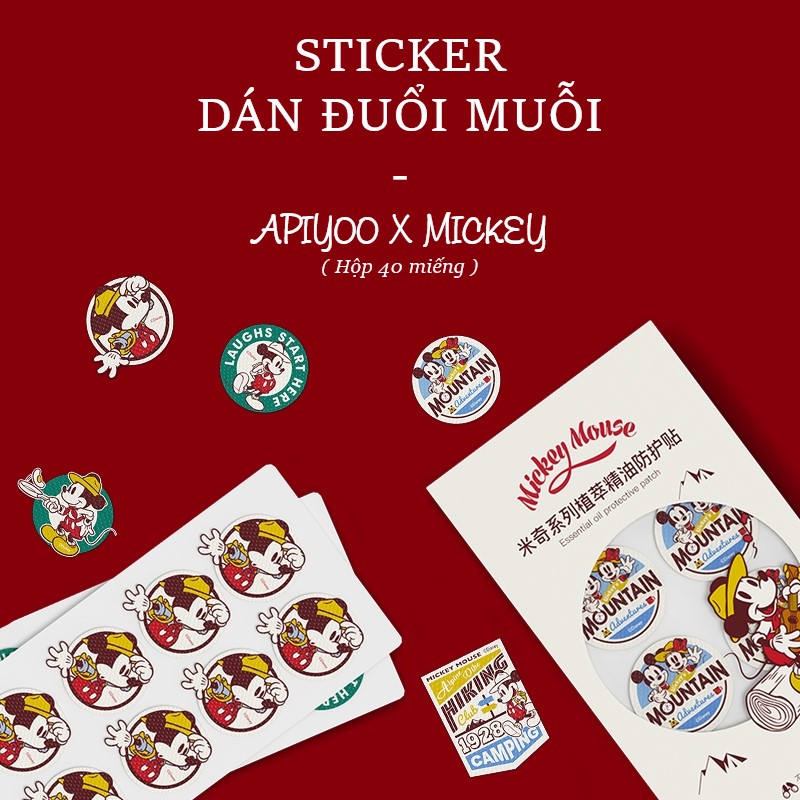 STICKER DÁN ĐUỔI MUỖI APIYOO ( HỘP 40 CÁI )
