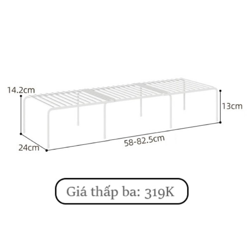 GIÁ NAN SẮT CHIA NGĂN TỦ BẾP THÔNG MINH