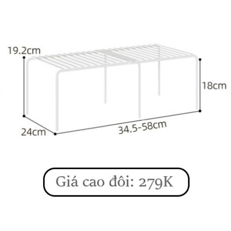 GIÁ NAN SẮT CHIA NGĂN TỦ BẾP THÔNG MINH