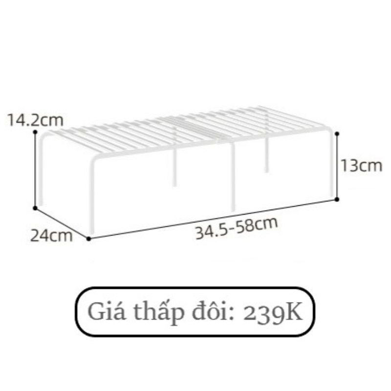 GIÁ NAN SẮT CHIA NGĂN TỦ BẾP THÔNG MINH