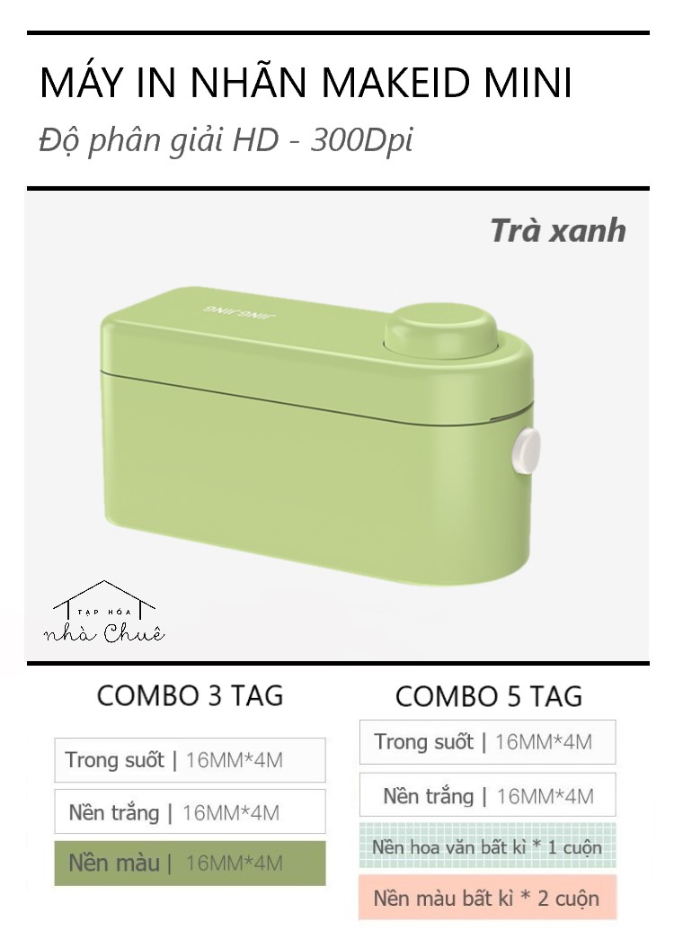 MÁY IN NHÃN TAG BLUETOOTH MINI JINGJING L1