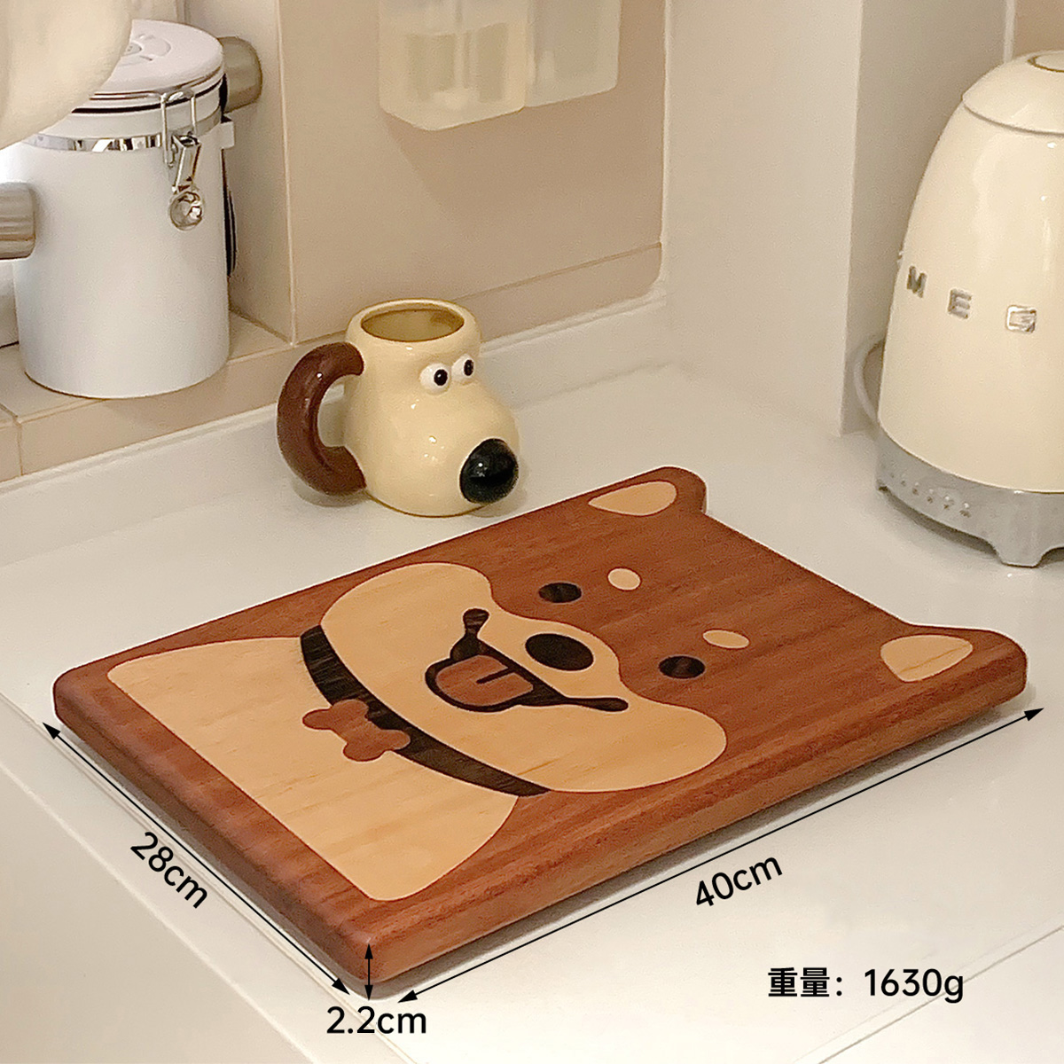 THỚT GỖ CHỐNG MỐC KHÁNG KHUẨN HÌNH CÚN