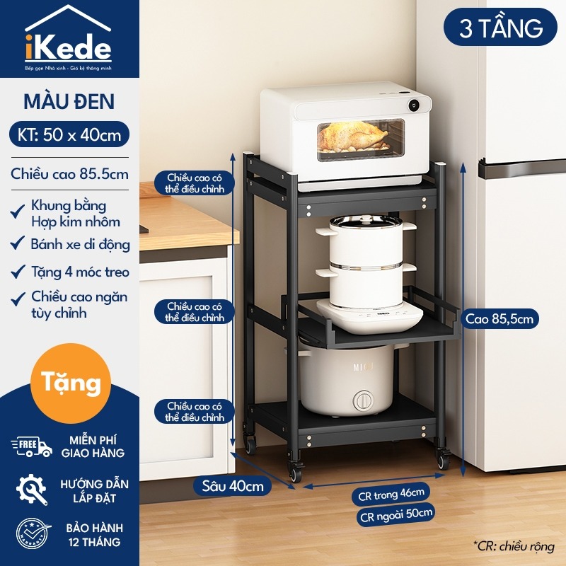 KỆ ĐỰNG ĐỒ BẾP SPACEALUMINUM CAO CẤP SIÊU LINH HOẠT