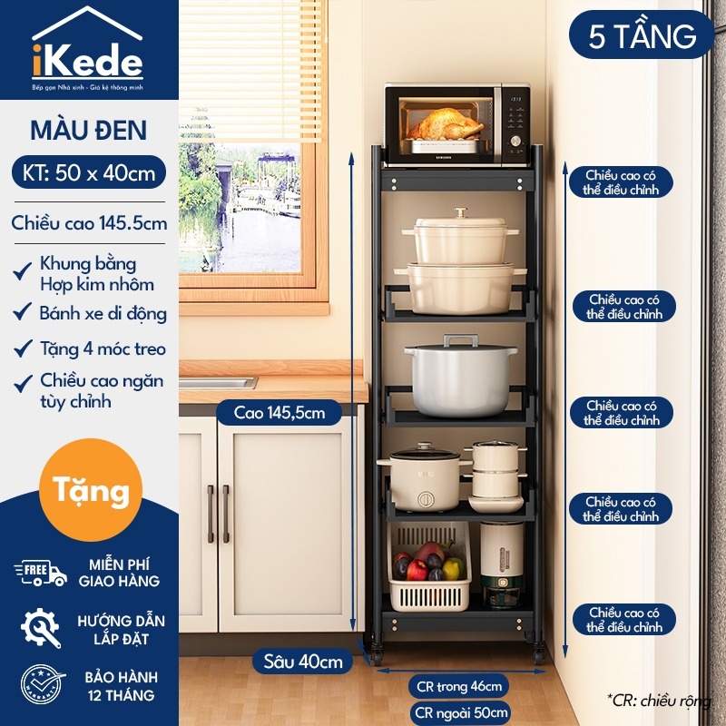 KỆ ĐỰNG ĐỒ BẾP SPACEALUMINUM CAO CẤP SIÊU LINH HOẠT