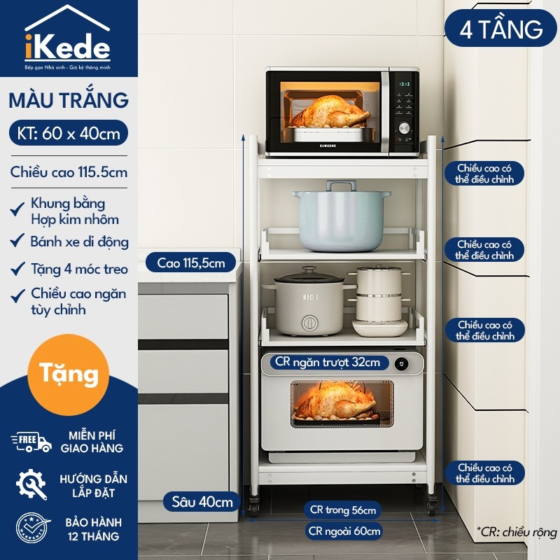KỆ ĐỰNG ĐỒ BẾP SPACEALUMINUM CAO CẤP SIÊU LINH HOẠT