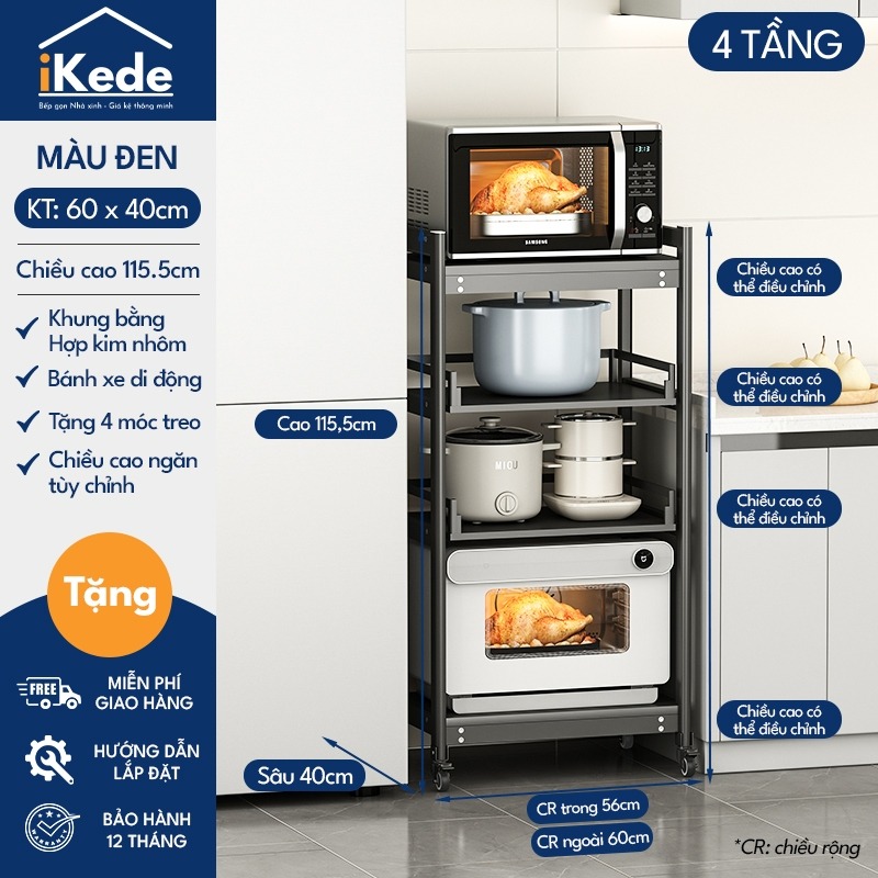 KỆ ĐỰNG ĐỒ BẾP SPACEALUMINUM CAO CẤP SIÊU LINH HOẠT