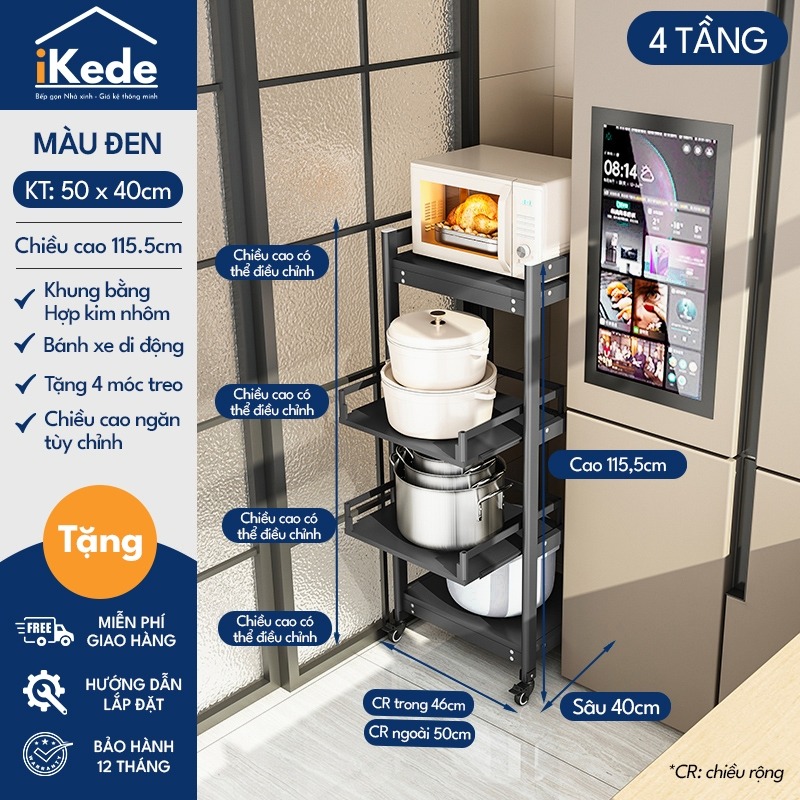 KỆ ĐỰNG ĐỒ BẾP SPACEALUMINUM CAO CẤP SIÊU LINH HOẠT