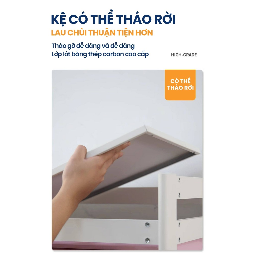[iKEDE] KỆ BẾP ĐA NĂNG CAO TẦNG KỆ LÒ VI SÓNG KỆ LÒ NƯỚNG CHIỀU CAO TÙY CHỈNH LINH HOẠT D52