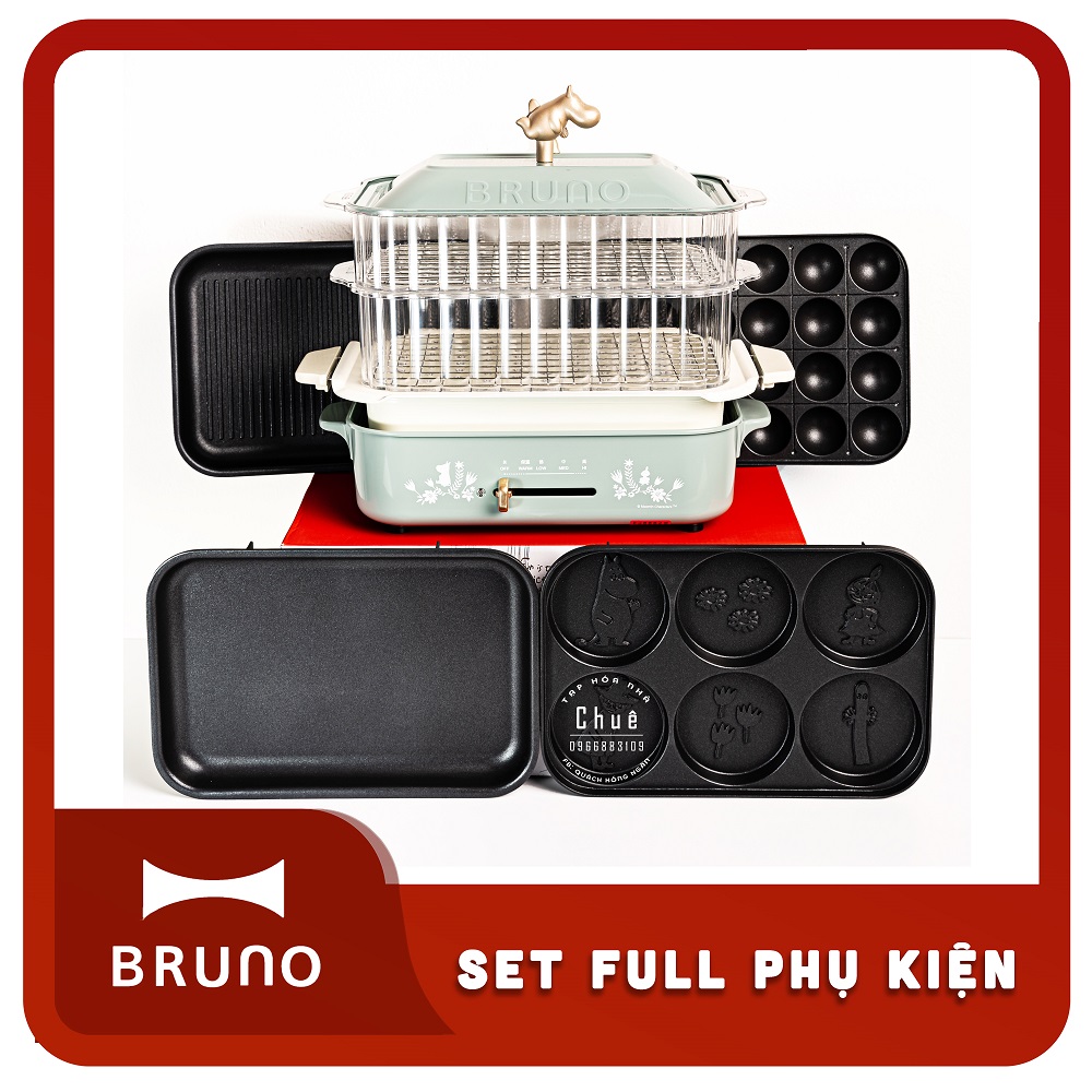 BẾP ĐA NĂNG BRUNO + COMBO FULL PHỤ KIỆN