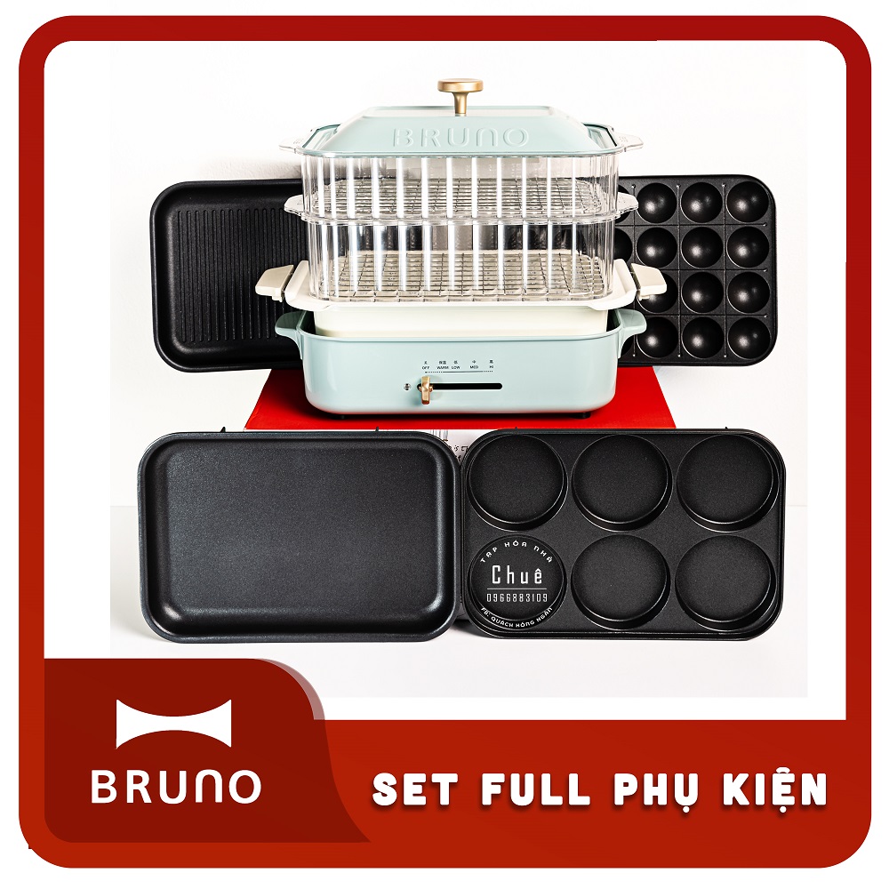 BẾP ĐA NĂNG BRUNO + COMBO FULL PHỤ KIỆN