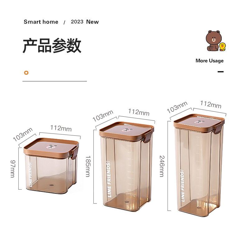 HỘP BẢO QUẢN THỰC PHẨM LINE'S FRIEND