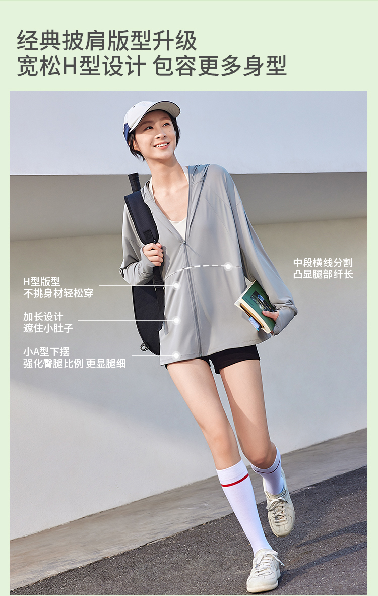 ÁO CHỐNG NẮNG BĂNG TƠ DÁNG SUÔNG DÀI UV500 BENEUNDER