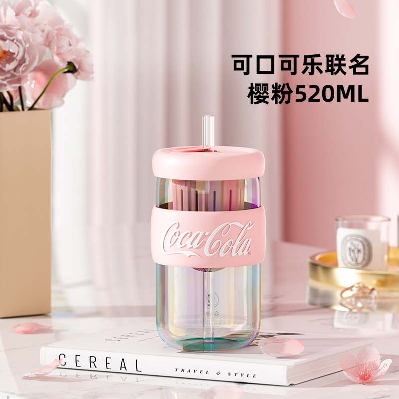 CỐC TRÀ THUỶ TINH CHỊU NHIỆT KÈM ỐNG HÚT CAO CẤP GERM