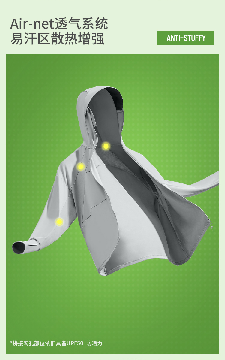 ÁO CHỐNG NẮNG BĂNG TƠ DÁNG SUÔNG DÀI UV500 BENEUNDER