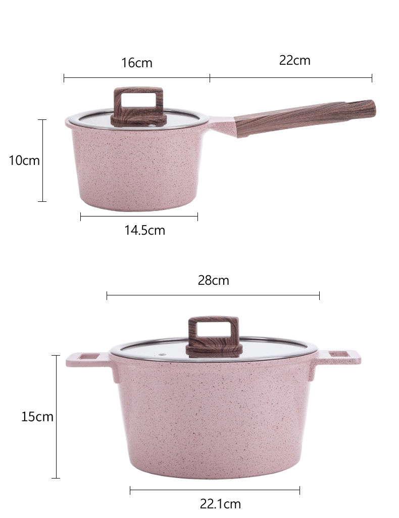 NỒI CHẢO PHỦ SỨ CHỐNG DÍNH CAO CẤP MGC