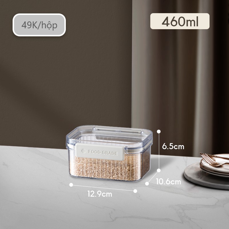 HỘP BẢO QUẢN LƯU TRỮ THỰC PHẨM ĐỒ KHÔ TRONG SUỐT YWSH