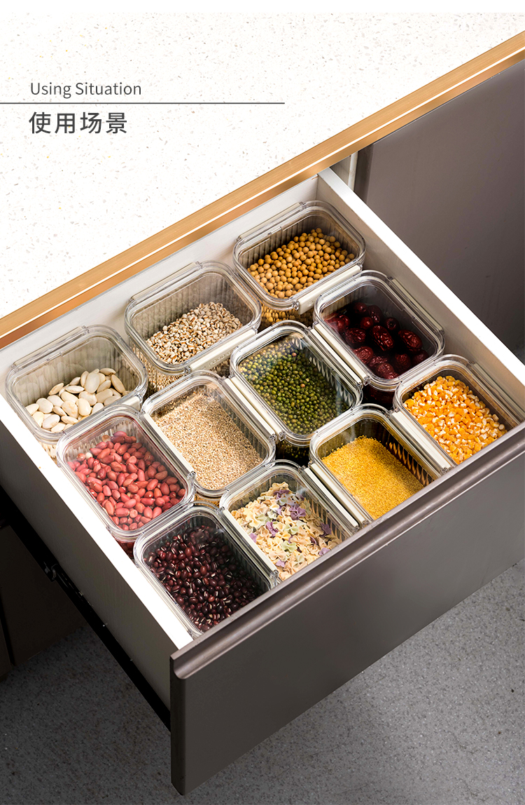 HỘP BẢO QUẢN LƯU TRỮ THỰC PHẨM ĐỒ KHÔ TRONG SUỐT YWSH