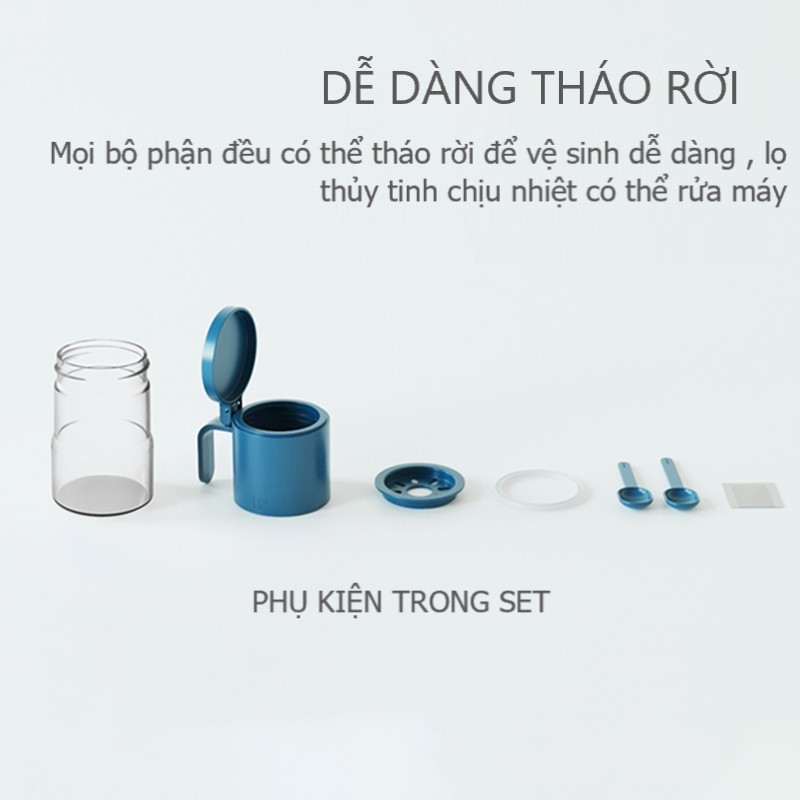 HŨ ĐỰNG GIA VỊ THỦY TINH CHỐNG ẨM CAO CẤP ZUUTII 300ML