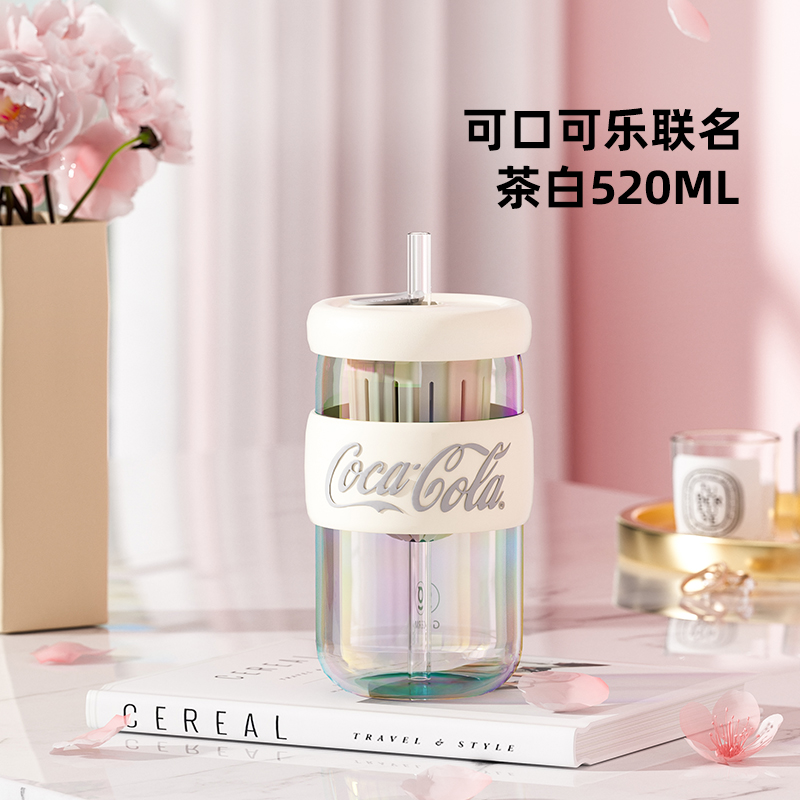 CỐC TRÀ THUỶ TINH CHỊU NHIỆT KÈM ỐNG HÚT CAO CẤP GERM