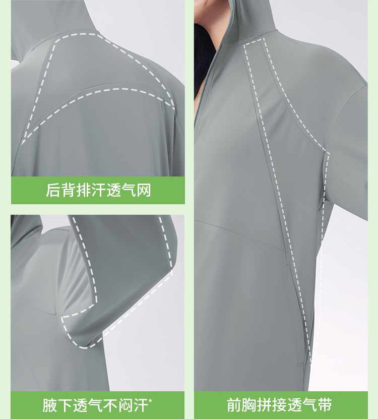 ÁO CHỐNG NẮNG BĂNG TƠ DÁNG SUÔNG DÀI UV500 BENEUNDER