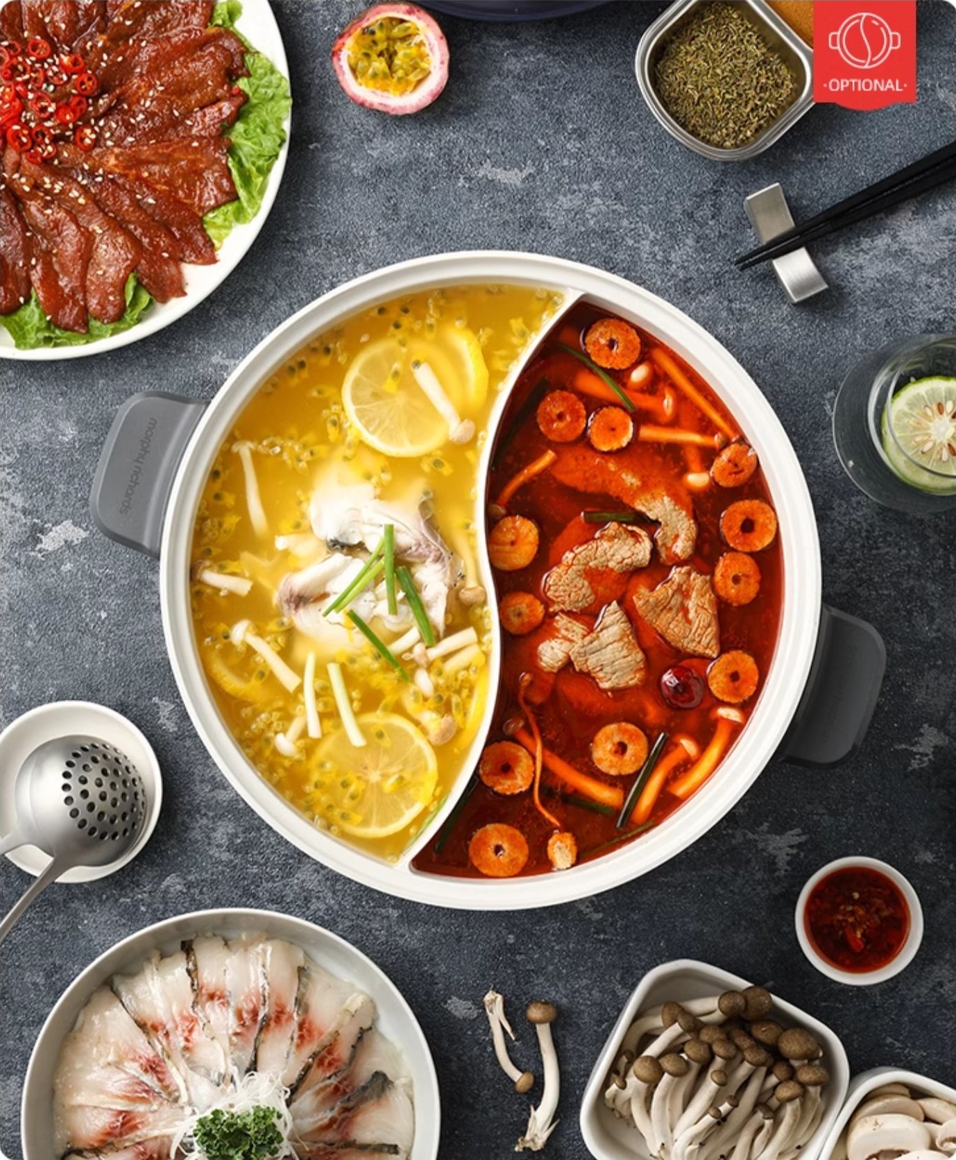 BẾP LẨU HẤP ĐA NĂNG MORPHY RICHARDS MR9090