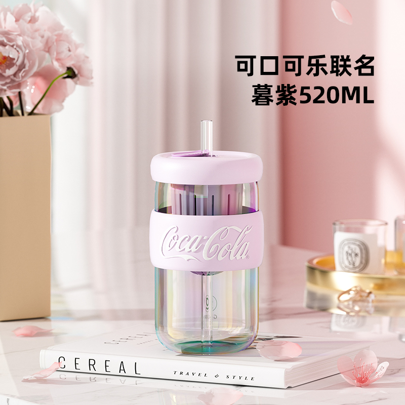 CỐC TRÀ THUỶ TINH CHỊU NHIỆT KÈM ỐNG HÚT CAO CẤP GERM