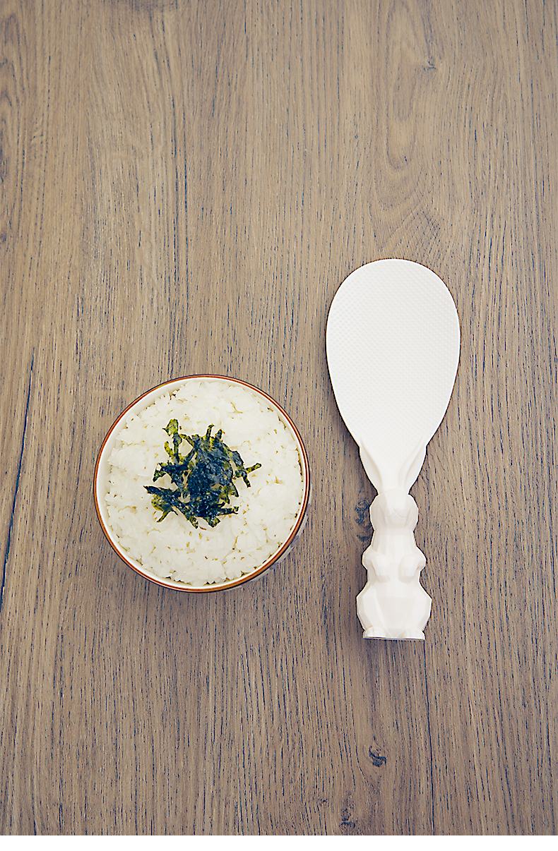 THÌA XỚI CƠM CHỐNG DÍNH THỎ TRẮNG