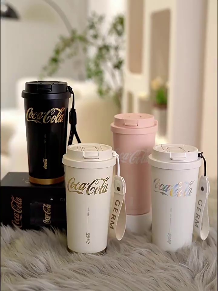 CỐC COFFEE GIỮ NHIỆT NÓNG LẠNH NẮP 2IN1 KÈM ỐNG HÚT CAO CẤP [GERM] x [COCACOLA] 500ML