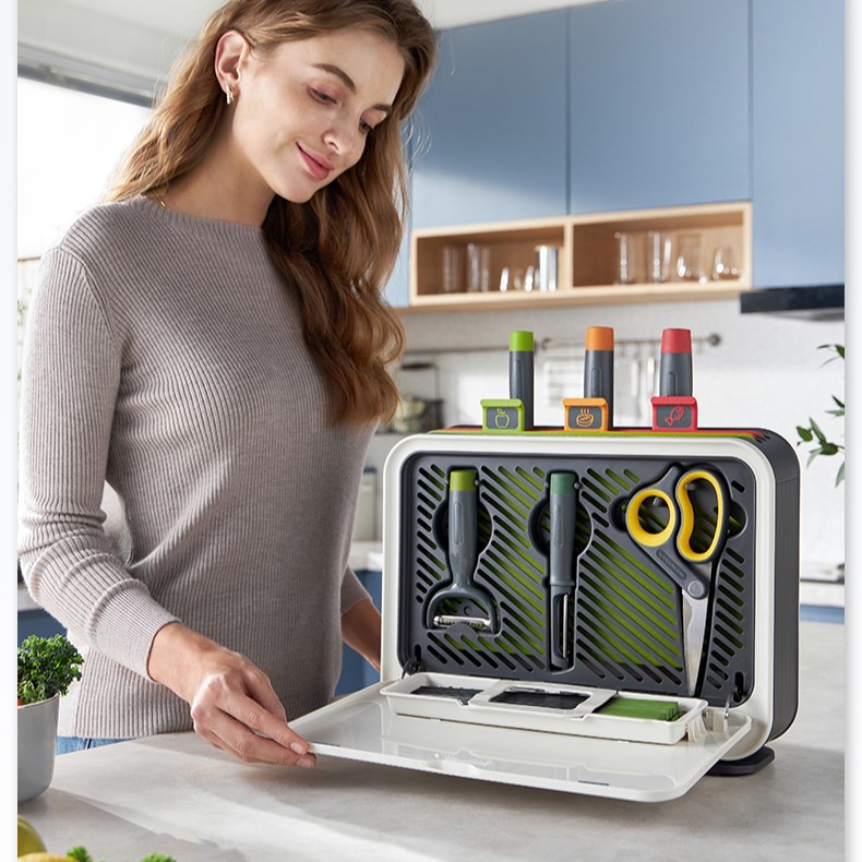 SET DAO THỚT KÈM HỘP SẤY & TIỆT TRÙNG UV MORPHY RICHARD MR1001