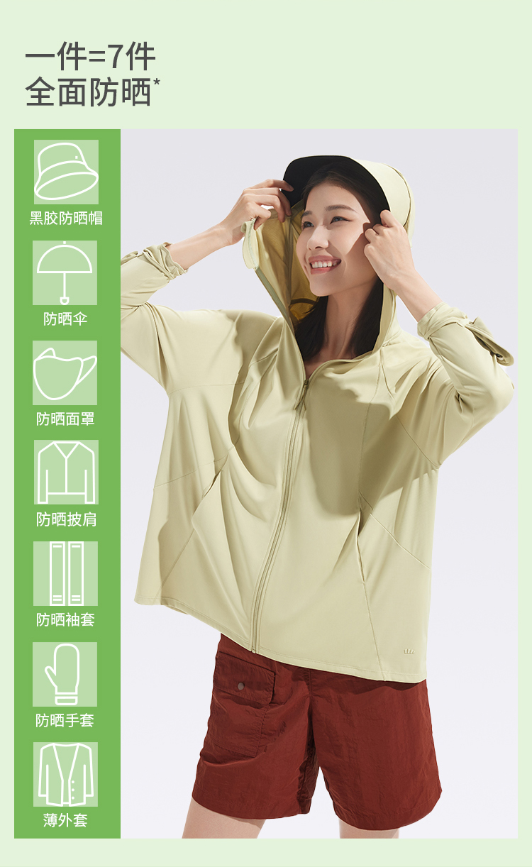 ÁO CHỐNG NẮNG BĂNG TƠ DÁNG SUÔNG DÀI UV500 BENEUNDER