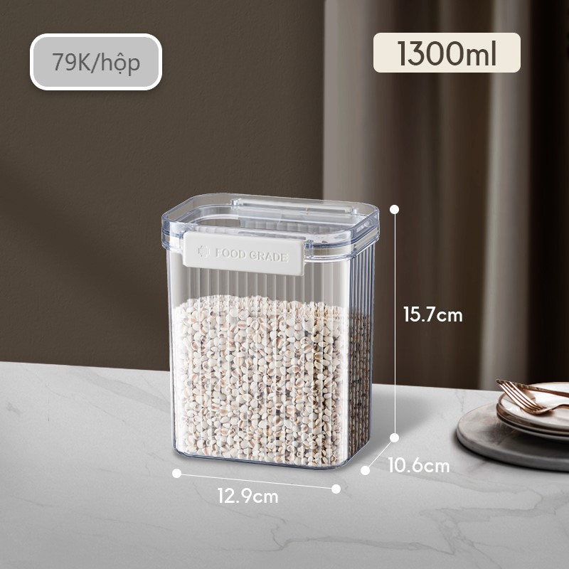 HỘP BẢO QUẢN LƯU TRỮ THỰC PHẨM ĐỒ KHÔ TRONG SUỐT YWSH