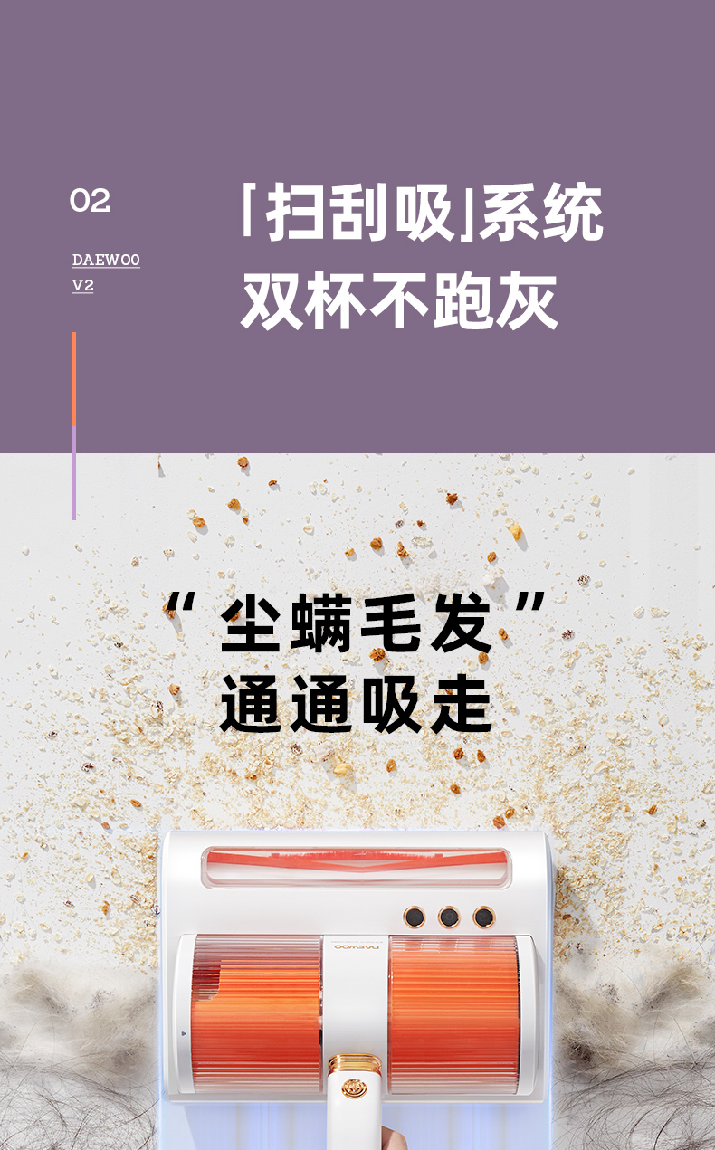 MÁY HÚT BỤI KHỬ MẠT HIỆU NĂNG CAO DAEWOO V2