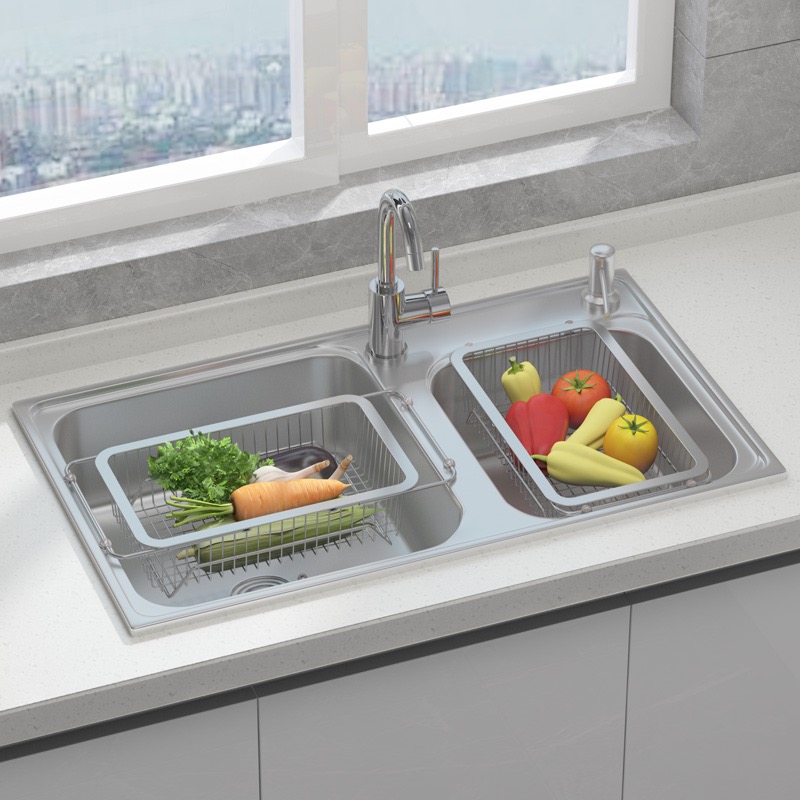 GIÁ ÚP BÁT INOX RÁO NƯỚC ĐẶT TRÊN CHẬU RỬA