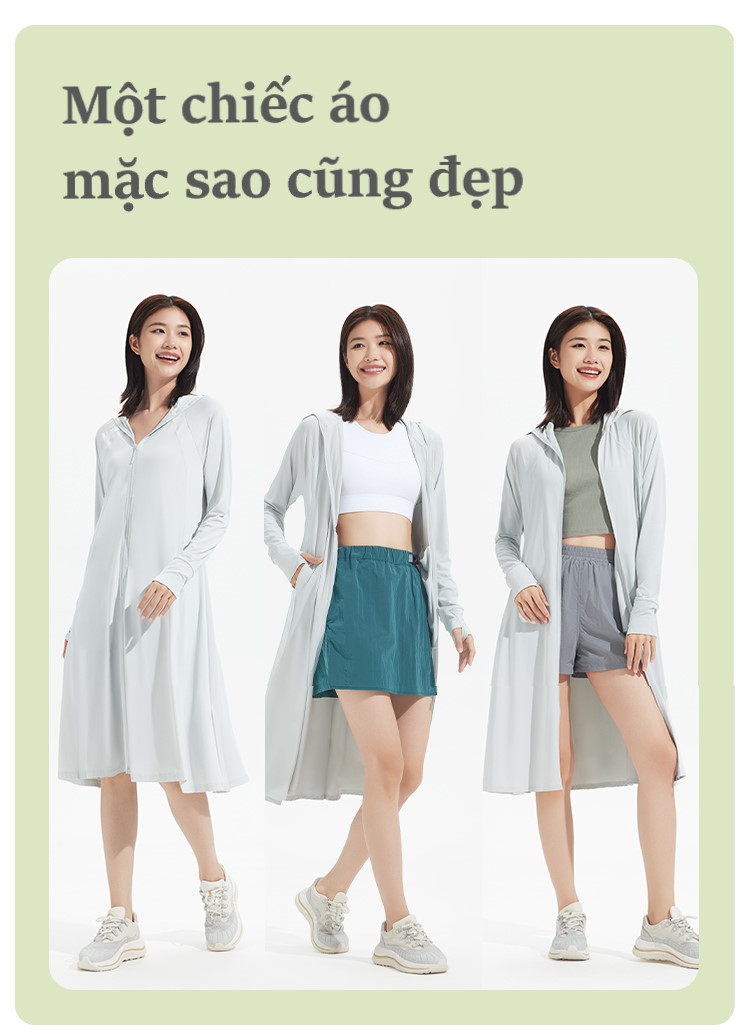 SET ÁO VÁY CHỐNG NẮNG TOÀN THẦN UV500 PROSET 6IN1 CHÍNH HÃNG BENEUNDER