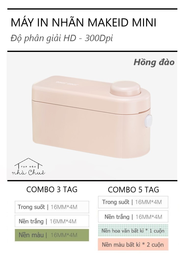 MÁY IN NHÃN TAG BLUETOOTH MINI JINGJING L1