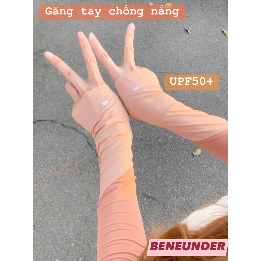 [Ảnh thật] [Chính hãng] GĂNG TAY ỐNG TAY CHỐNG NĂNG BENEUNDER UPF50+ SỢI BĂNG TƠ MÁT LẠNH CO GIÃN 3D