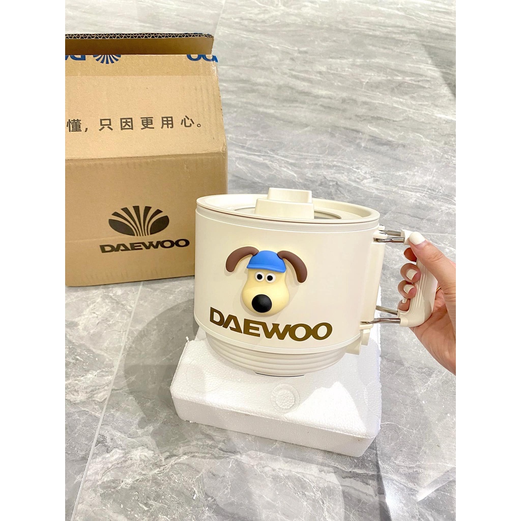 [Có bảo hành] [Có sẵn] [Chính hãng] NỒI ĐIỆN NẤU HẤP MINI CHỐNG DÍNH ĐA NĂNG NỒI DU LỊCH DAEWOO S26 ( TẶNG KÈM STICKER )