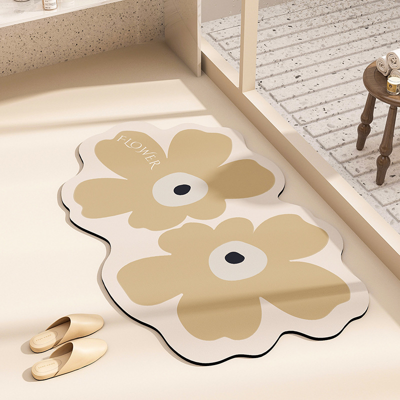 THẢM NHÀ TẮM THẢM SIÊU THẤM HÚT CHỐNG TRƠN TRƯỢT HÌNH HOA 4 LỚP