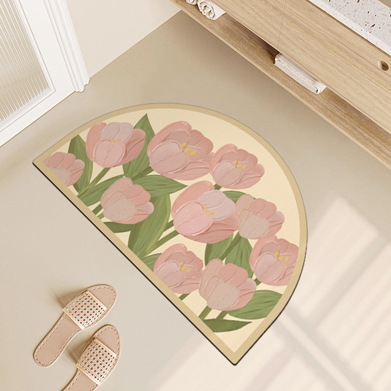 THẢM NHÀ TẮM THẢM SIÊU THẤM HÚT CHỐNG TRƠN TRƯỢT HÌNH HOA 4 LỚP