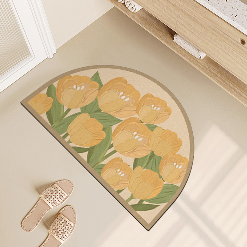 THẢM NHÀ TẮM THẢM SIÊU THẤM HÚT CHỐNG TRƠN TRƯỢT HÌNH HOA 4 LỚP
