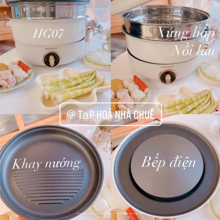 BÊP LẨU NƯỚNG ĐA NĂNG DAEWOO HG7