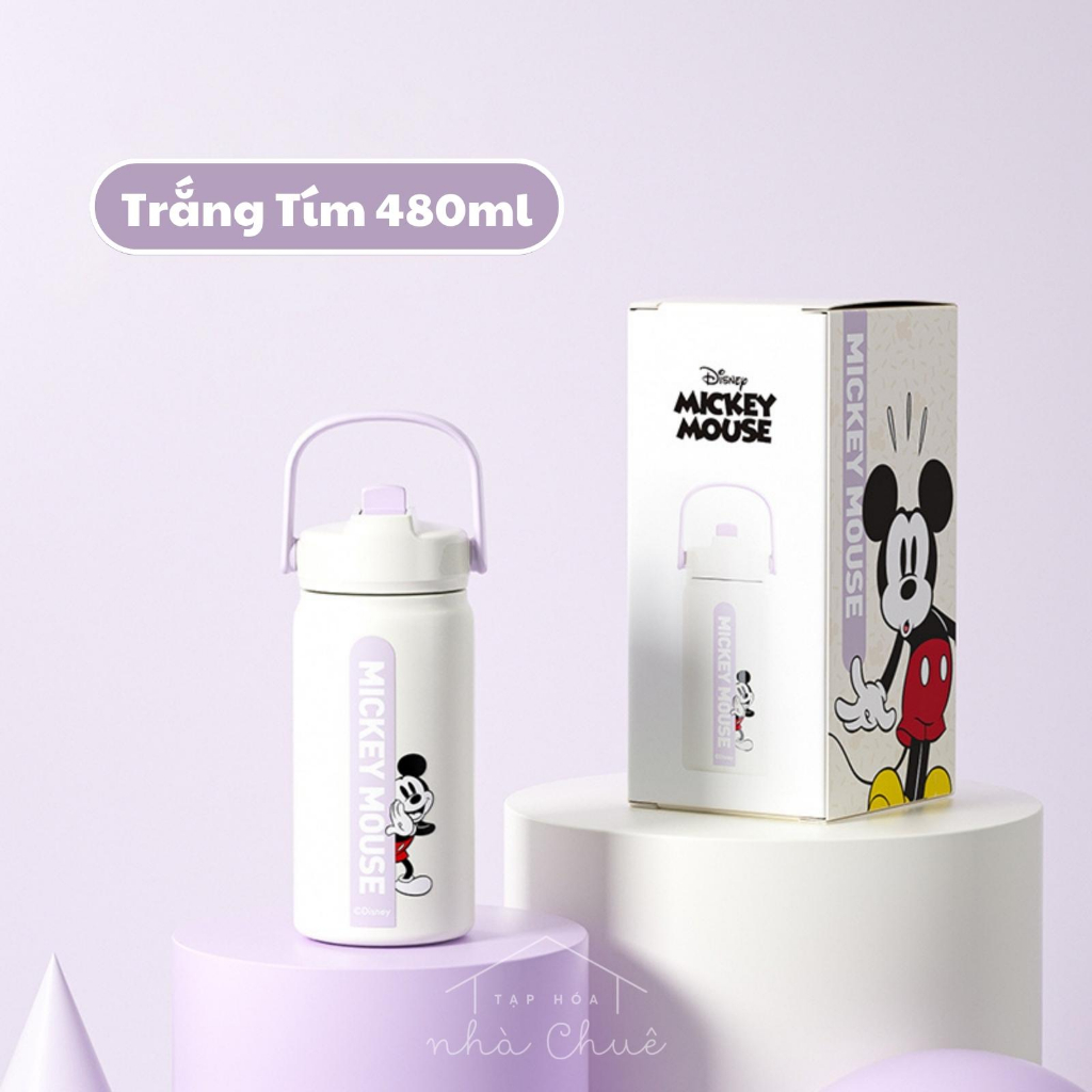 [Ảnh thật] [Chính hãng] [Có sẵn] BÌNH GIỮ NHIỆT CÁ NHÂN ĐA NĂNG MICKEY