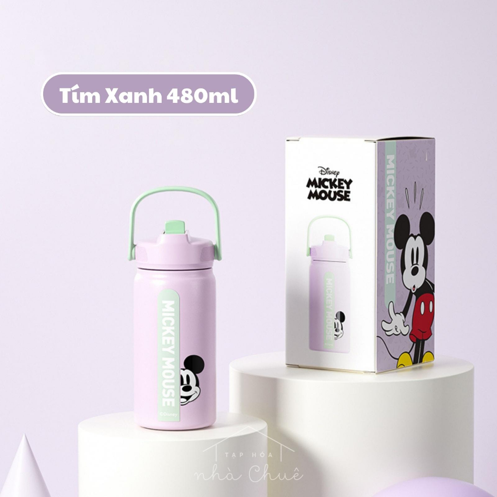 [Ảnh thật] [Chính hãng] [Có sẵn] BÌNH GIỮ NHIỆT CÁ NHÂN ĐA NĂNG MICKEY