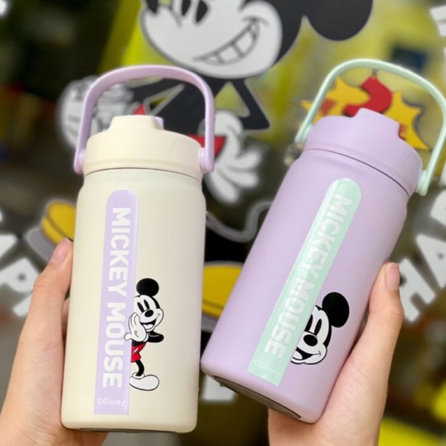 [Ảnh thật] [Chính hãng] [Có sẵn] BÌNH GIỮ NHIỆT CÁ NHÂN ĐA NĂNG MICKEY