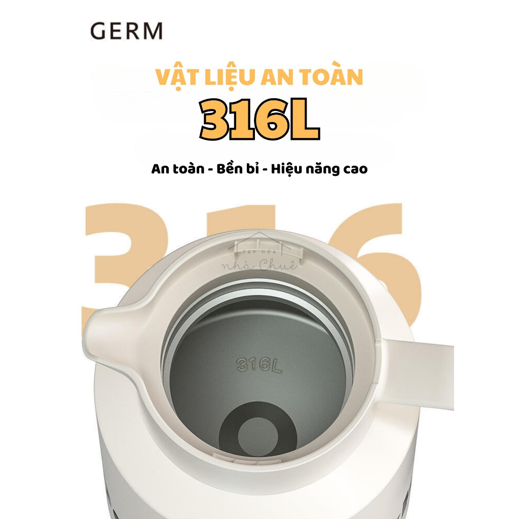 [Chính hãng][Có sẵn] BÌNH GIỮ NHIỆT GERM MICKEY DONALD 1.6LIT