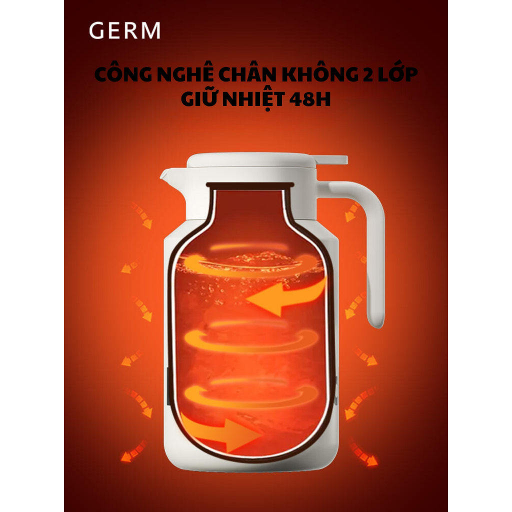 [Chính hãng][Có sẵn] BÌNH GIỮ NHIỆT GERM MICKEY DONALD 1.6LIT