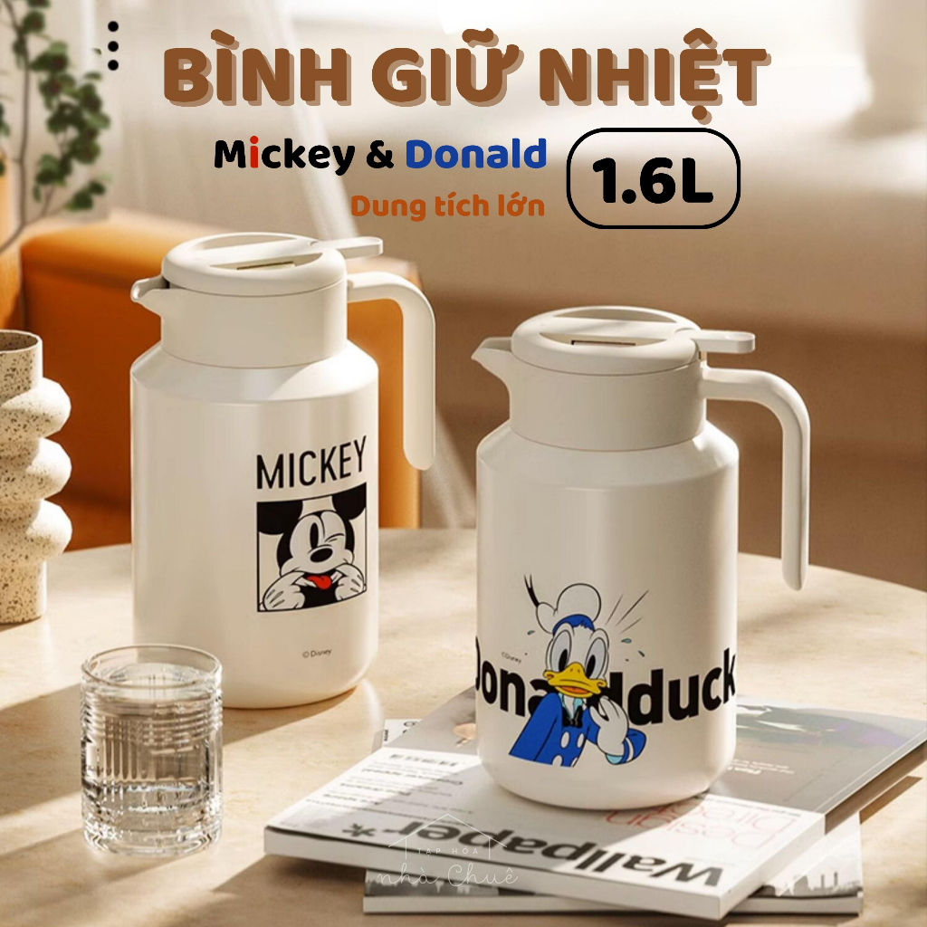[Chính hãng][Có sẵn] BÌNH GIỮ NHIỆT GERM MICKEY DONALD 1.6LIT