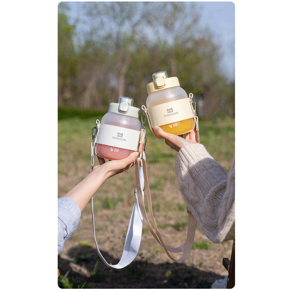 [Chính hãng] [Ảnh thật] [Có sẵn] BÌNH XAY SINH TỐ DI ĐỘNG MOKKOM 800ML