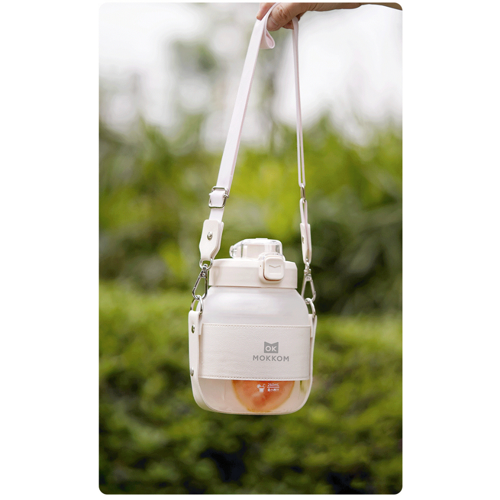 [Chính hãng] [Ảnh thật] [Có sẵn] BÌNH XAY SINH TỐ DI ĐỘNG MOKKOM 800ML