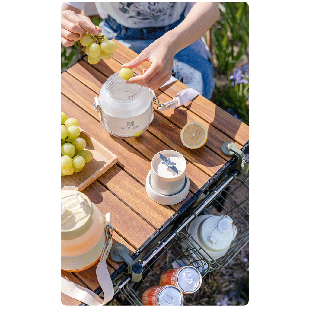 [Chính hãng] [Ảnh thật] [Có sẵn] BÌNH XAY SINH TỐ DI ĐỘNG MOKKOM 800ML